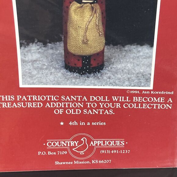 Country Appliques Americana Christmas Series 1776 Liberty Santa Doll Pattern #4 - Picture 4 of 5